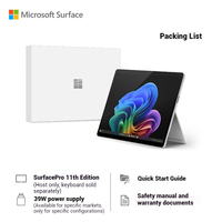 11e édition Surface Pro 13 pouces écran tactile 2-en-1 ordinateur portable professionnel Snapdragon X OLED panneau SSD disque dur anglais