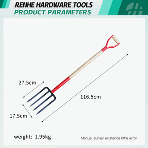 Hot Bán Công Nghiệp Cấp <span class=keywords><strong>D</strong></span>-Hình Vườn Ngã Ba Với Kim Loại Và Tay Cầm Bằng Gỗ Cho Nông Nghiệp Sản Xuất - Product Image 2