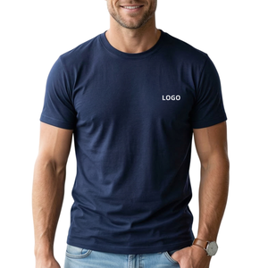 Camisetas Personalizadas al por Mayor para Hombre, Camiseta de Algodón de 180 g/m², Precio Bajo al por Mayor, Camisetas Casuales de Manga Corta para Hombre con Logotipo Personalizado - Product Image 1