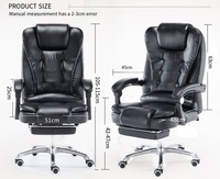 Design exécutif Bureau confortable Attente Visiteurs Ergonomique Haut Dossier Pièces pour Chaise Roulettes s Accessoires Bureau