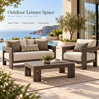 Outdoor-Garten-Terrassen-Sofa-Set mit Aluminiumrahmen, wasserdichtem Stoff, langlebigem Design, tragbar für Hotel- und Villennutzung, fitnes-freundlich