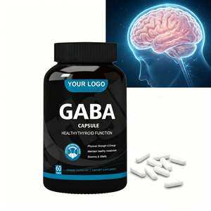 Cápsulas de 5-HTP y GABA para Dormir Profundamente, Suplemento para la Salud con Etiqueta Privada OEM, 300mg 500mg, L-teanina - Product Image 1