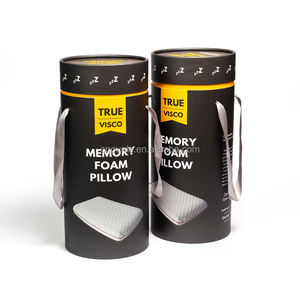 صندوق هدايا أسطواني دائري من الورق المقوى بشعار مخصص لعام 2026 للوسائد - Product Image 1