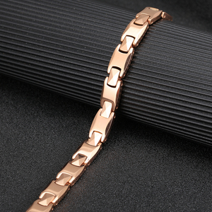 Bracelets en tungstène or rose, bracelet magnétique en tungstène pour hommes et femmes, bijoux <span class=keywords><strong>de</strong></span> guérison - Product Image 6
