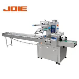 Automatic Food Gummy Candy Sugar Bakery Cookies Biscuit Vegetables Grain Bar Pillow Flow Wrapping Packing Machine