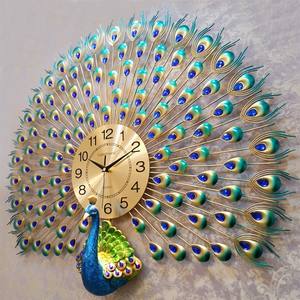 Reloj <span class=keywords><strong>de</strong></span> pared con diseño <span class=keywords><strong>de</strong></span> pavo real para decoración <span class=keywords><strong>de</strong></span> sala <span class=keywords><strong>de</strong></span> estar, cronógrafo Digital <span class=keywords><strong>de</strong></span> alta calidad, <span class=keywords><strong>de</strong></span> plástico, barato - Product Image 2