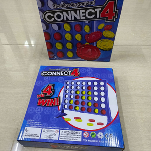 <span class=keywords><strong>Jeu</strong></span> <span class=keywords><strong>de</strong></span> société éducatif classique <span class=keywords><strong>4</strong></span> en ligne pour enfants, 2 joueurs, familial, en plastique, 100 pièces, magnifique boîte colorée - Product Image 4