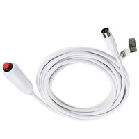 Câble adaptateur pour bouton d'appel infirmier DIN 8 broches à âme en cuivre avec fonction d'appel d'urgence et clip, modèle 6352