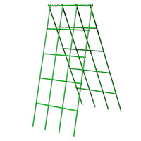 Support de plante en métal pour jardin extérieur, treillis en fil de fer en forme de A pour lit de culture surélevé, idéal pour concombres