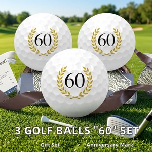 VASTUP Modèle 003 Lot <span class=keywords><strong>de</strong></span> 3 balles <span class=keywords><strong>de</strong></span> golf <span class=keywords><strong>de</strong></span> tournoi avec logo personnalisé Dureté 80-90 Idée cadeau anniversaire et anniversaire <span class=keywords><strong>de</strong></span> mariage - Product Image 4