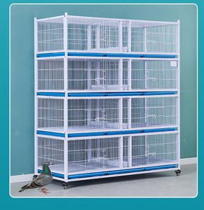Large Galvanized Steel Pigeon <strong>Cage</strong> for Racing &amp; Breeding Durable Foldable Design Breathable &amp; Easy Assembly Indoor/Outdoor Use - Product Image 6