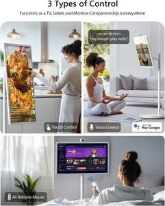 होम कॉन्फ्रेंस और शिक्षा के लिए टच स्क्रीन स्मार्ट घूर्णन सुविधा के साथ 32-इंच पोर्टेबल ऑल-इन-वन 4k स्मार्ट टीवी - Product Image 6