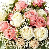 Bouquet de roses artificielles européennes modernes avec 10 têtes en soie - Décoration florale élégante pour mariage et maison