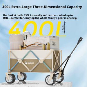 Chariot de camping pliable extra large, chariot à main d'extérieur portable, chariot de camping personnalisable en gros - Product Image 3