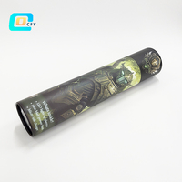 Tapis de jeu lumineux LED personnalisé emballage tube en papier t-shirt vêtements tapis sous-vêtements rond artisanat carton boîte-cadeau