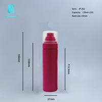 Flacon pulvérisateur à brume fine de 100 ml et 120 ml, couleur rose mat, avec bouchon d'étanchéité, pour écran solaire, cosmétiques, emballage de soins de la peau