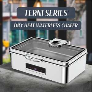 Calentador de Alimentos Eléctrico Rectangular de Acero Inoxidable de 110 V, 8.5 L, con Pantalla Digital, Equipo para Mantener Alimentos Calientes, Color Plateado - Product Image 6
