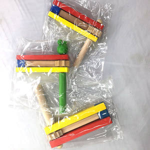 Clapette en bois pour enfants, bâton de soutien pour encourager, bruiteur - Jouet éducatif de dessin animé avec couleur personnalisée - Product Image 6