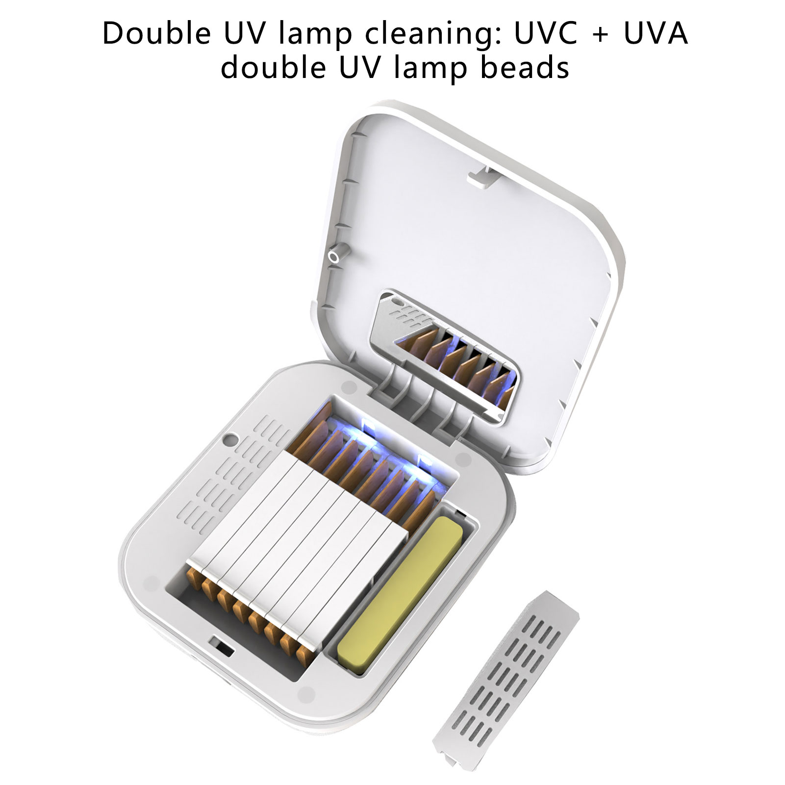 Solo Saxophone Reed Case with UVC+UVA Double Ultraviolet Lamp