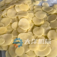 Machine à découper les chips de croustilles de manioc et d'oignon DY en acier inoxydable, capacité 3000 kg/h, pour chips ondulées