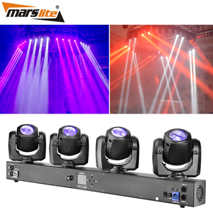 Marslite - Foco Móvil de 4 Cabezas con Haz de Luz, 4x32W RGBW LED, Luces para Discoteca, DMX, DJ, Iluminación de Escenario - Product Image 1