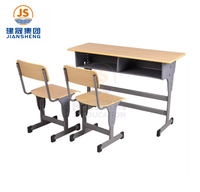 Bureau et chaise scolaires modernes en métal, réglables en hauteur, OEM et ODM