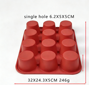 Moule en silicone carré à 6 cavités, antiadhésif, flexible, pour la fabrication de chocolat, de bonbons, de glaçons, de savon - Product Image 2