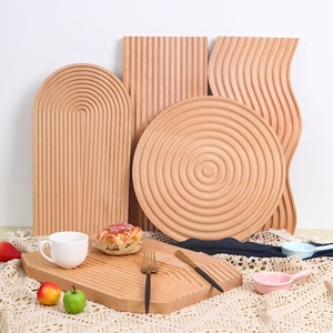 Rak Penyimpanan Kayu Klasik Portabel Multifungsi Tahan Lama, Pajangan Aroma Kreatif, Alat Peraga Foto Makanan, Camilan Teh Sore - Product Image 5