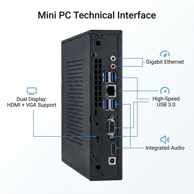 Intel Core i5 i7 i9 Mini PC Windows 11 Desktop Computer 4K Dual Display 16GB RAM 512GB SSD for Office Business and Home