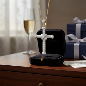 Men's 10K Yellow Gold Real Natural Round Diamond <b>Cross</b> Pendant 1.50CTW Anniversary Jewelry Without <b>Chain</b> - Product Image 3
