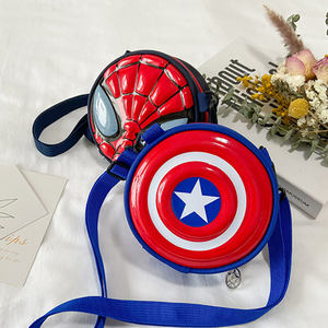 Sac de messager de mode créative pour garçon Cartoon Cool Spider Man Captain America sac à bandoulière étanche PU porte-monnaie en gros - Product Image 2