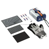 Kit Chawke CK01 Pro Nouveau Couteau Ultrasonique 40kHz avec 60 Lames et Plaquettes de Découpe pour Bois, Acrylique, Résine, Idéal pour Modèles Réduits