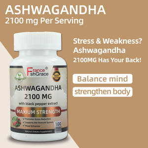 Capsules d'Ashwagandha Bio Haute Résistance avec Supplément en Poudre d'Extrait de Racine pour Soulager le Stress - Product Image 3
