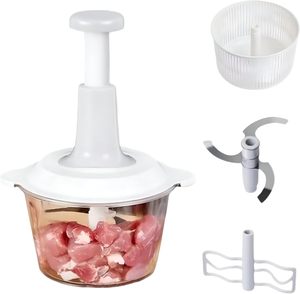 Hot Sale Hand Press Portable Hand Held <b>Grinder</b> Magic Shredder Garlic Herb Vegetable Meat Blender Food Chopper - Product Image 3