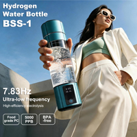 Bouteille d'eau hydrogénée haute concentration 5000PPB 7.83Hz Onde Schumann UV Désinfection Charge sans fil 300ML