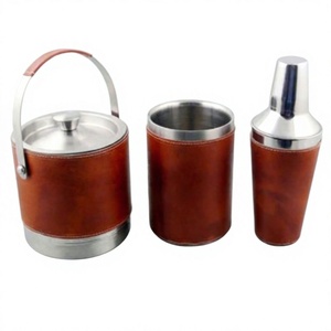Ensemble de bar en acier inoxydable de qualité supérieure, finition cuivre, écologique, avec shaker à cocktails complet, doseur et passoire, pour la maison et l'hôtel - Product Image 1