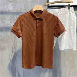 Chemise à manches longues avec col boutonné et logo personnalisé, en tissu polaire de coton respirant, vêtements décontractés pour hommes - Product Image 1