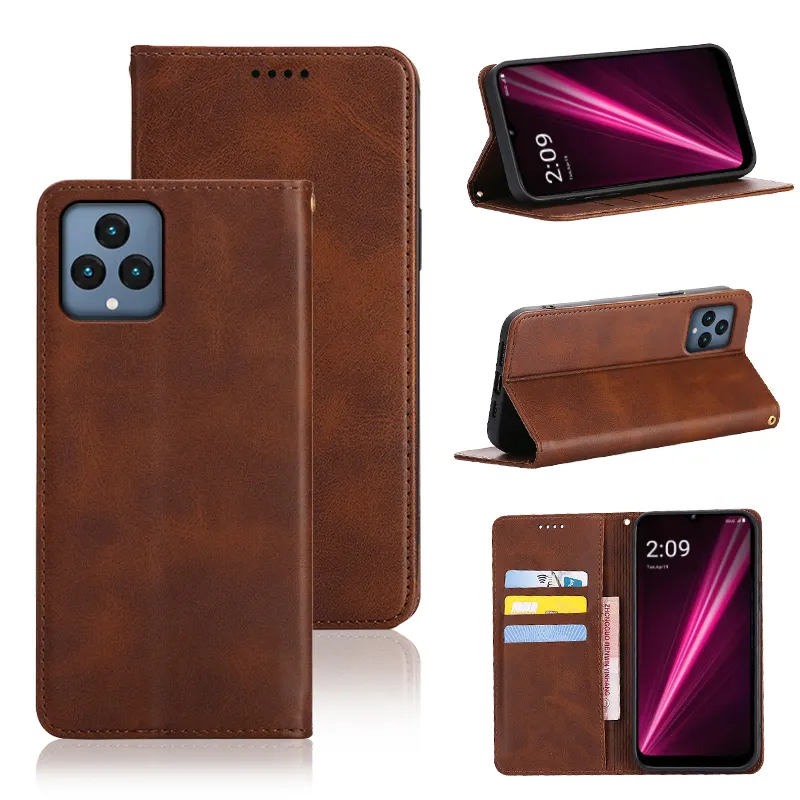 Flip Cover Retro Strong Magnetism Leather Case For Google Pixel 5A 6 6A 7 Pro 5G For OnePlus 10 Pro 5G 9RT