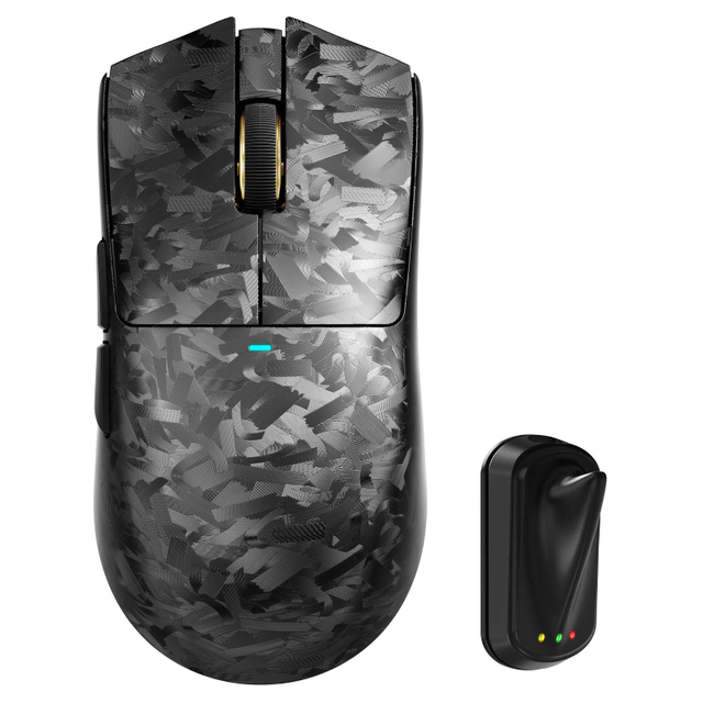 Attack Shark 59g X11 Ultra Carbon Fiber Wireless 2.4Ghz 42000 DPI 8K PAW3950 MAX RGB Backlit 6 Buttons Gaming Mouse
