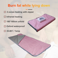 Couverture de sauna imperméable Lingvita Oxford avec 2 zones de chauffage pour la maison et les salons de beauté