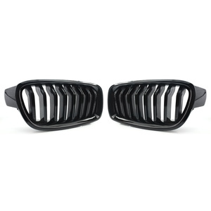 Rejilla de parachoques delantero BMW de 8 pilares ventilada de plástico ABS para actualización de retrofit de la serie 3 F30 F35 2012-2016. - Product Image 1