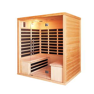 Portable Indoor Infrared Sauna Room for 2-Person with Solid Wood Construction Computer Control Panel Villa-Friendly Design - Product Image 2
