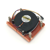 Refroidisseur radial de CPU pour ordinateur de bureau COOLSERVER 1U refroidissement par air multi-plateforme ventilateur de contrôle de température AM4 en cuivre pur
