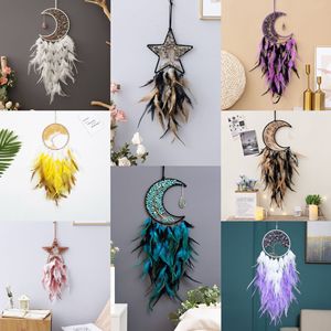 Variedad de Atrapasueños de Árbol de la Vida con Grava Natural, Adornos Colgantes de Plumas Coloridas y Campanas de Viento <span class=keywords><strong>para</strong></span> Decoración de Pared - Product Image 1