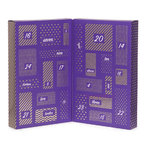 All'ingrosso erotico Sex Toy calendario dell'avvento 24 giorni scatola pieghevole personalizzata con rivestimento UV e goffratura per la conservazione della medicina - Product Image 1