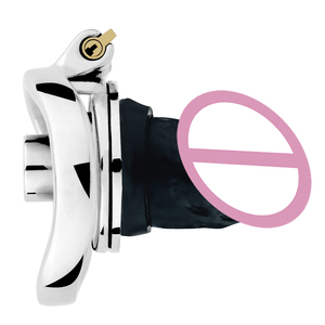 Frrk 2024 phong cách mới phẳng chastity lồng với ba hoạt động dildo đầu Cock lồng nam chastity thiết bị bdsm <span class=keywords><strong>sissy</strong></span> sản phẩm - Product Image 6