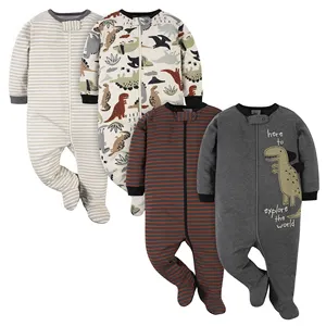 Special Offer Baby Clothing Manufacture Customize Color Pattern Logo and More Baby Pajamas Rompers