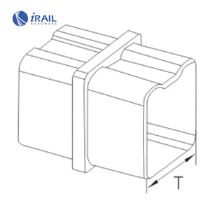 موصل درابزين 40x40 مرآة مصقولة من الفولاذ المقاوم للصدأ مربع - Product Image 2