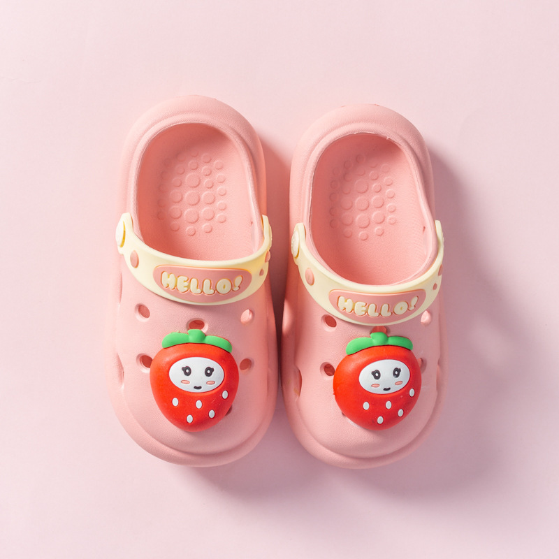 New Arrival 2021 Children Cartoon beach Sandal Babies Summer Slippers High Quality Kids hole house shoe