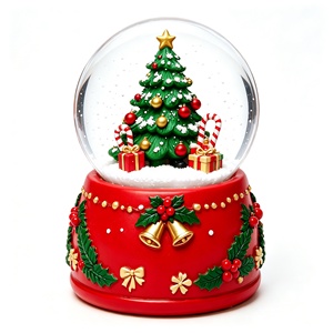 Figura de Dibujos Animados Navideños de Resina, Bola de Agua Decorativa para Mesa de Navidad, Globo de Nieve, Recuerdo Navideño, Regalo para las Fiestas - Product Image 4